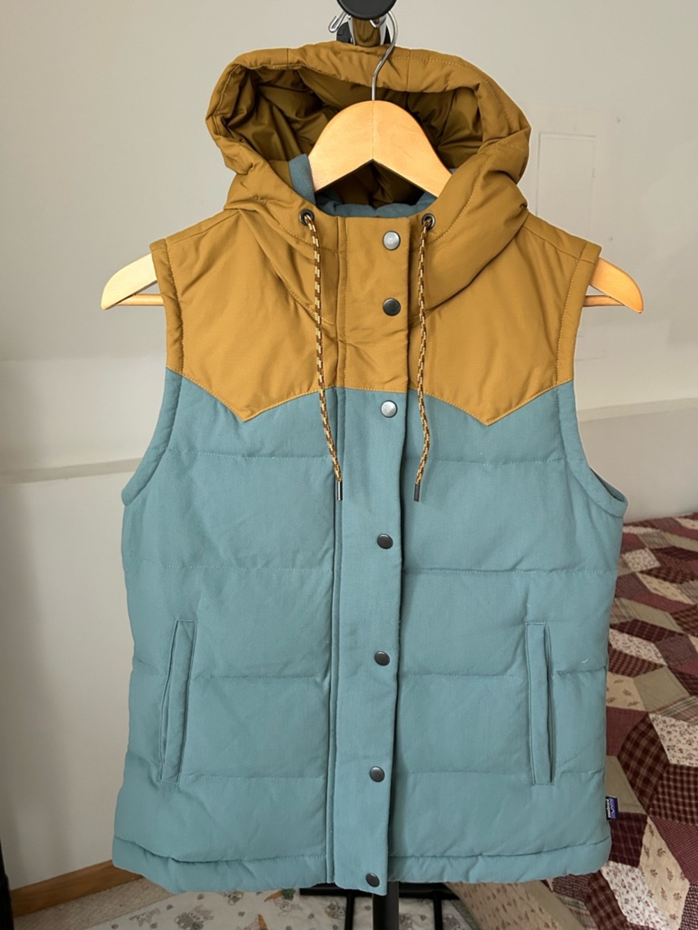 Patagonia Bivy Down Hooded Puffer Vest Women’s XS